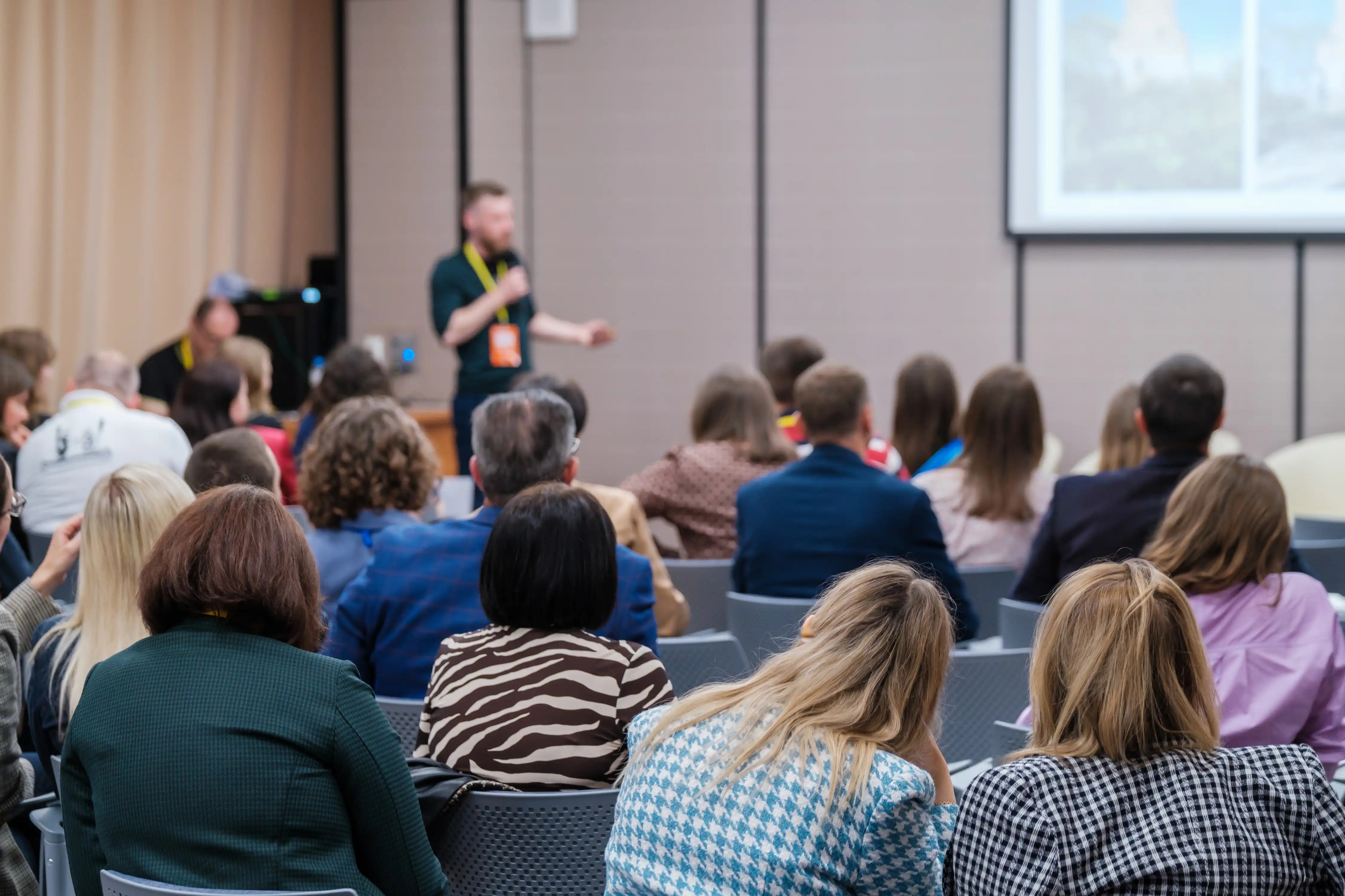 A leadership forum audience